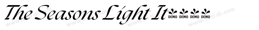 The Seasons Light It字体转换